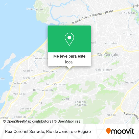 Rua Coronel Serrado mapa