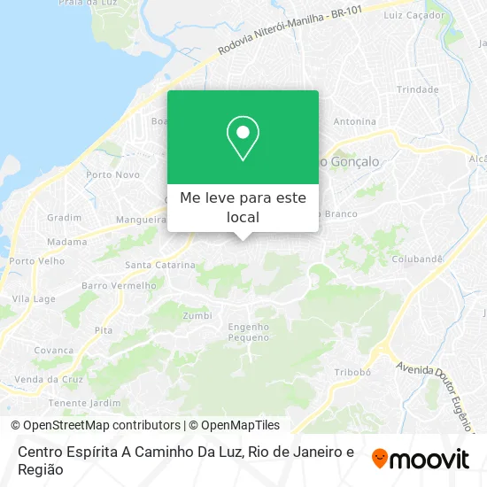 Centro Espírita A Caminho Da Luz mapa