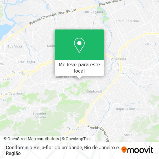 Condomínio Beija-flor Columbandê mapa