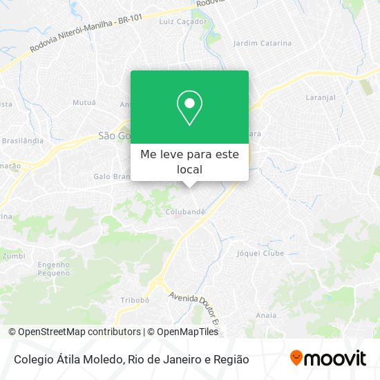 Colegio Átila Moledo mapa