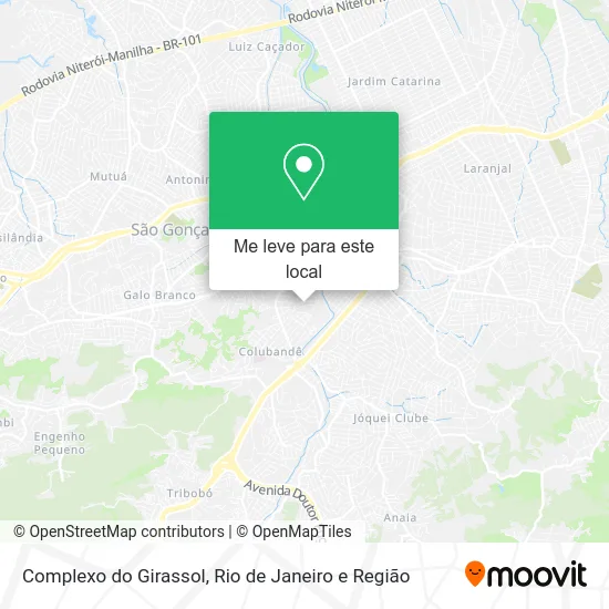 Complexo do Girassol mapa