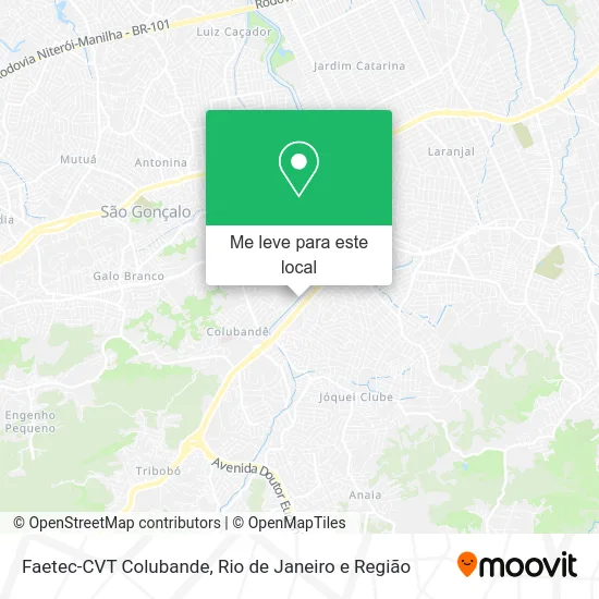 Faetec-CVT Colubande mapa