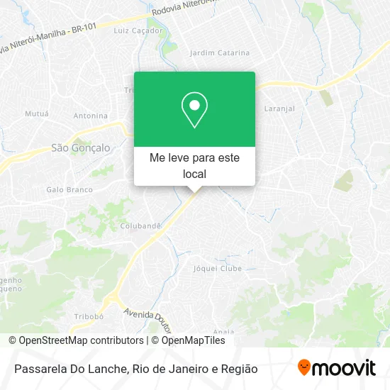 Passarela Do Lanche mapa