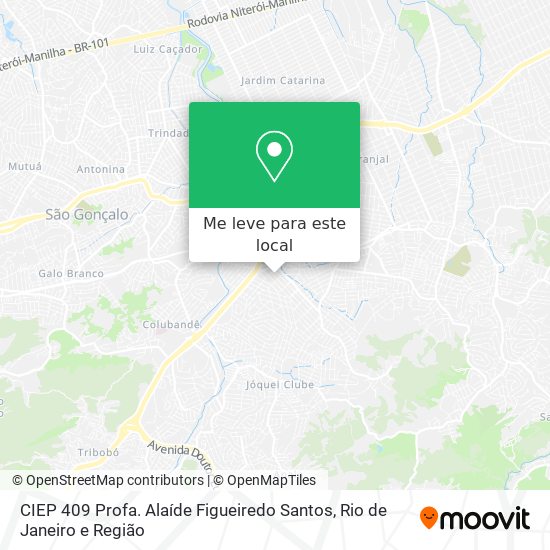 CIEP 409 Profa. Alaíde Figueiredo Santos mapa