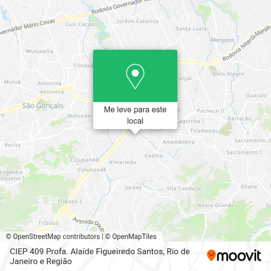 Como chegar até CIEP 409 Profa. Alaíde Figueiredo Santos em São Gonçalo ...