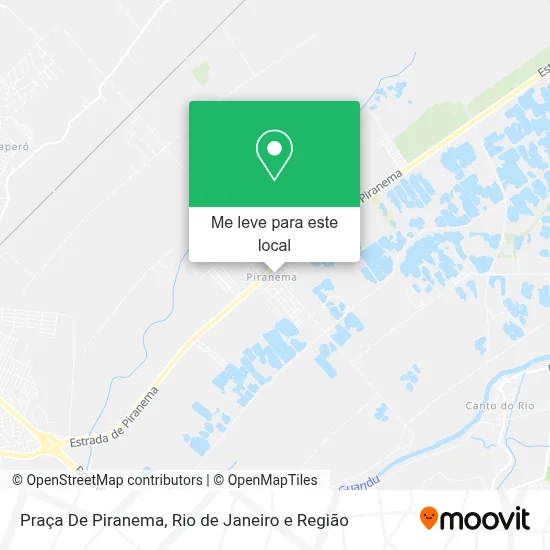 Praça De Piranema mapa