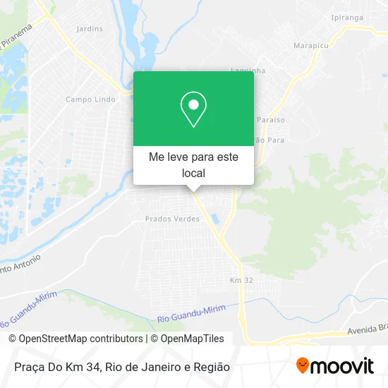 Praça Do Km 34 mapa
