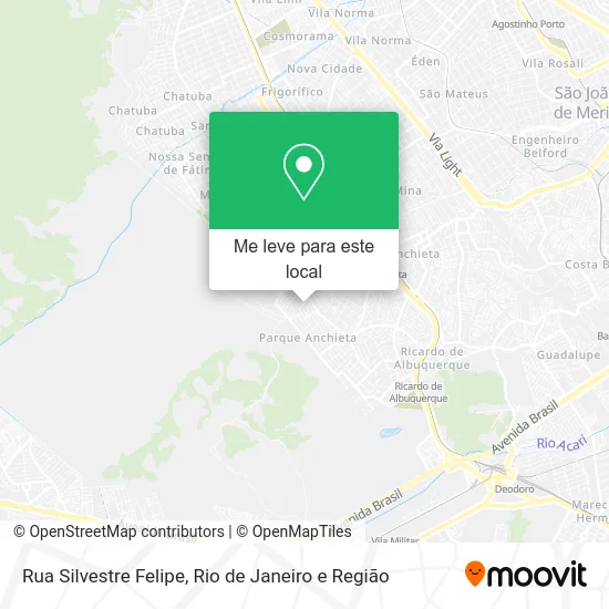 Rua Silvestre Felipe mapa