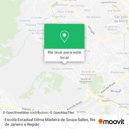 Escola Estadual Dilma Madeira de Souza Salles mapa