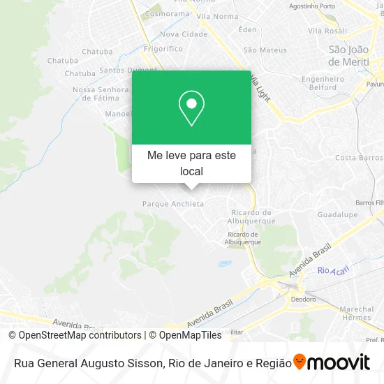 Rua General Augusto Sisson mapa