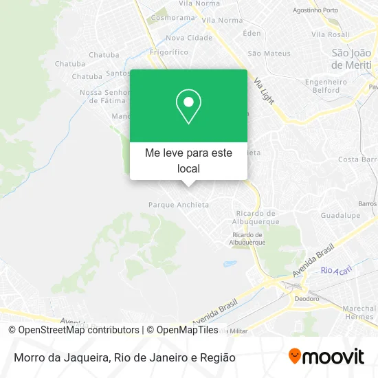 Morro da Jaqueira mapa