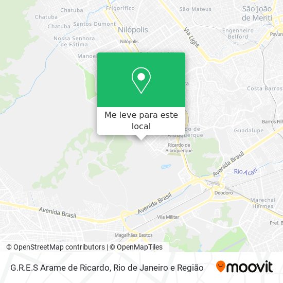G.R.E.S Arame de Ricardo mapa