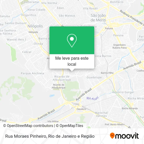 Rua Moraes Pinheiro mapa