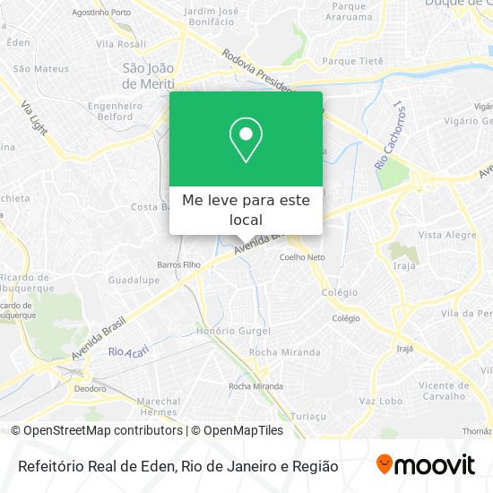 Refeitório Real de Eden mapa
