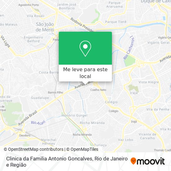 Clinica da Familia Antonio Goncalves mapa