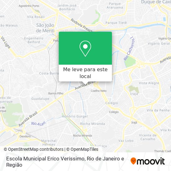 Escola Municipal Eríco Veríssimo mapa