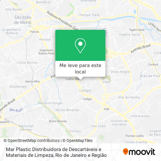 Mar Plastic Distribuidora de Descartáveis e Materiais de Limpeza mapa