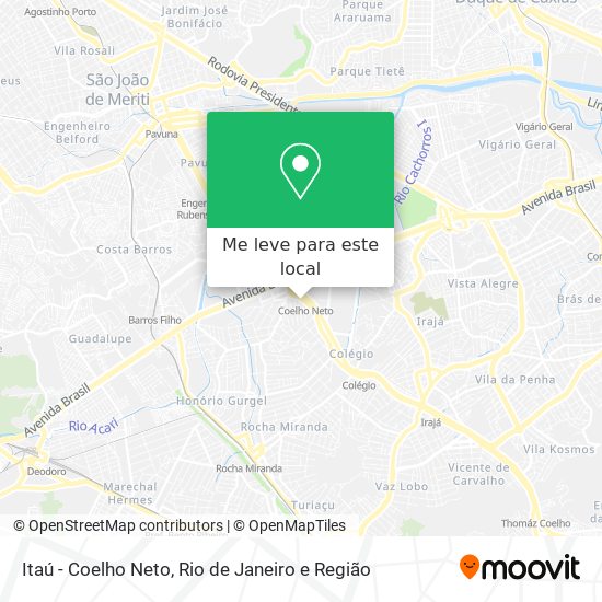 Itaú - Coelho Neto mapa