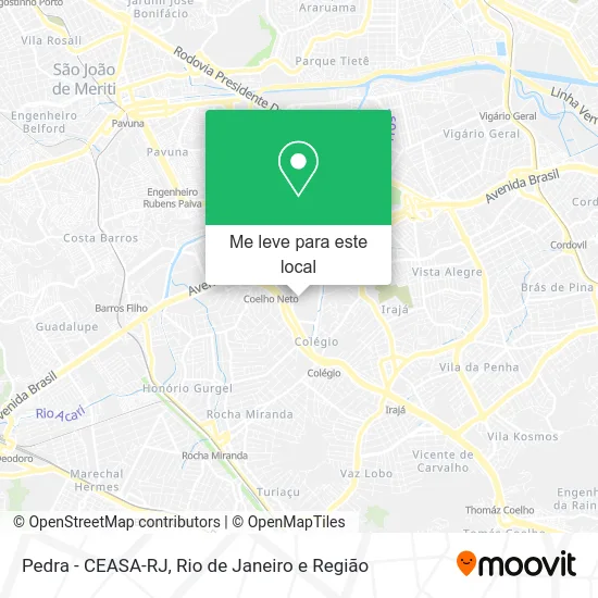Pedra - CEASA-RJ mapa