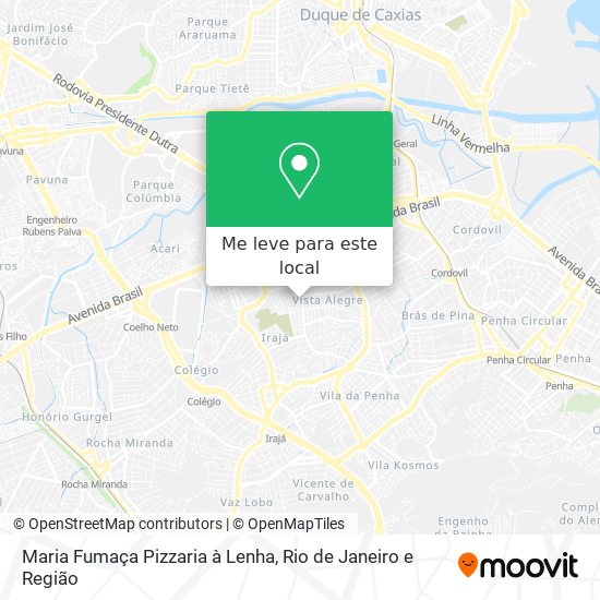 Maria Fumaça Pizzaria à Lenha mapa