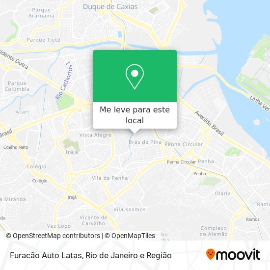 Furacão Auto Latas mapa