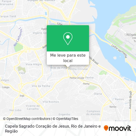 Capela Sagrado Coração de Jesus mapa