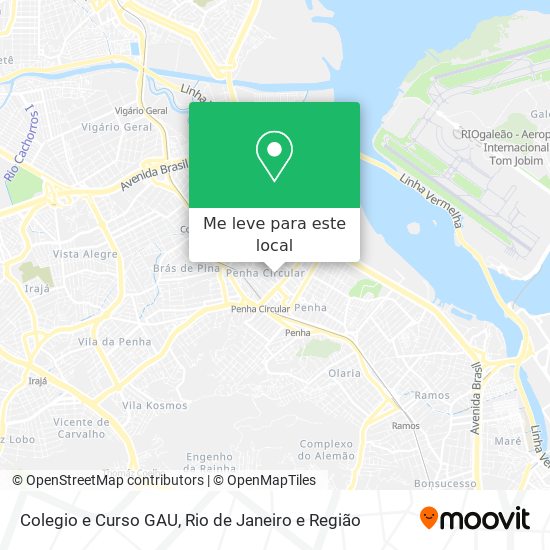 Colegio e Curso GAU mapa