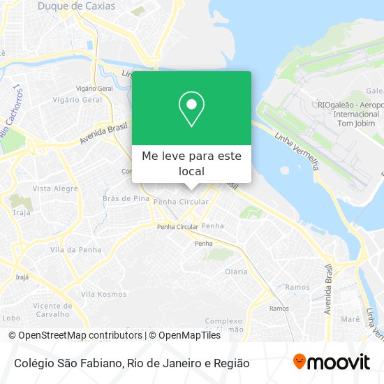 Colégio São Fabiano mapa