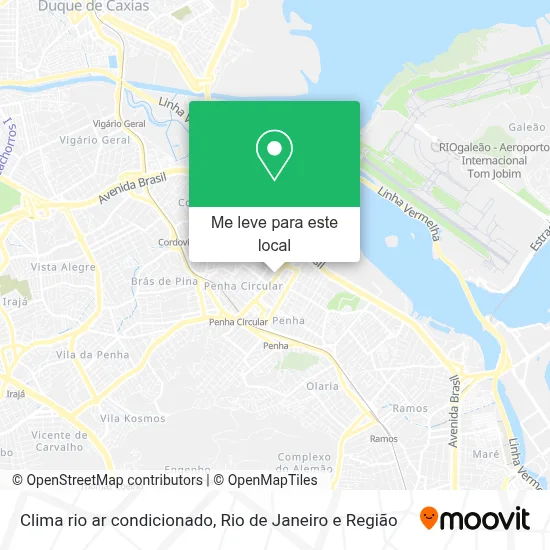 Clima rio ar condicionado mapa