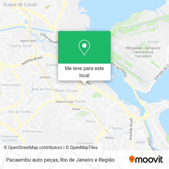 Pacaembu auto peças mapa