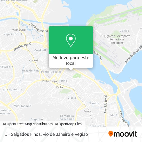 JF Salgados Finos mapa