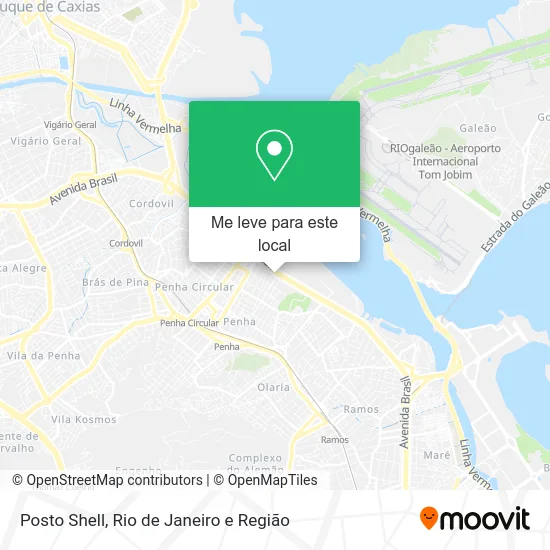 Posto Shell mapa