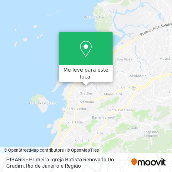 PIBARG - Primeira Igreja Batista Renovada Do Gradim mapa