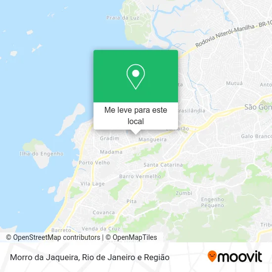 Morro da Jaqueira mapa