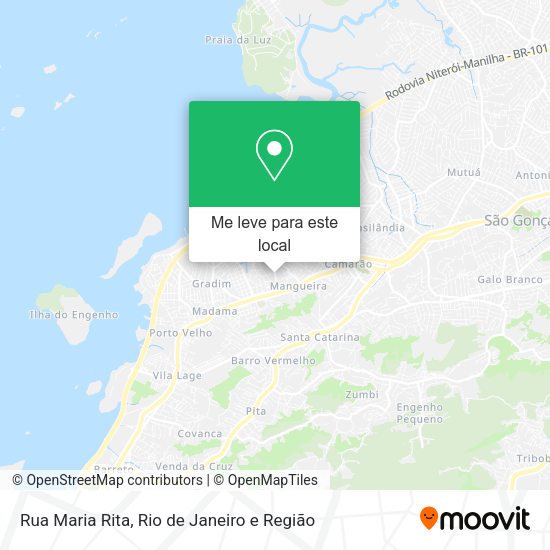 Rua Maria Rita mapa