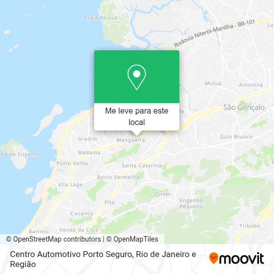 Centro Automotivo Porto Seguro mapa
