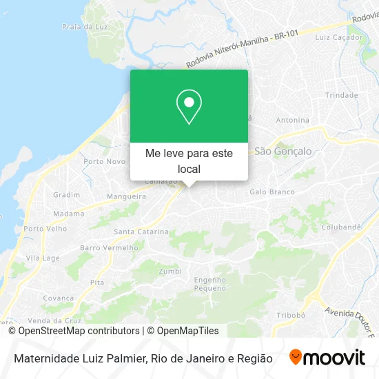 Maternidade Luiz Palmier mapa