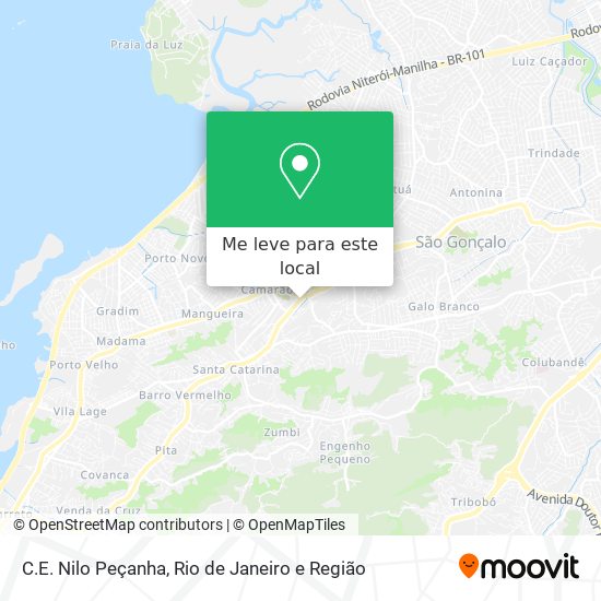 C.E. Nilo Peçanha mapa