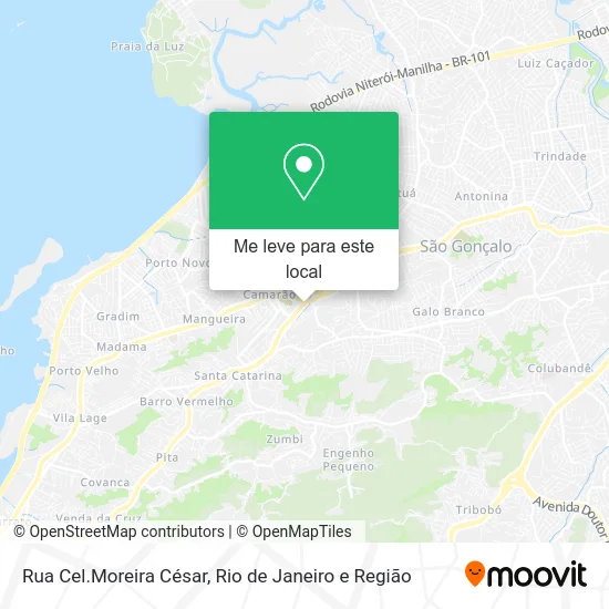 Rua Cel.Moreira César mapa