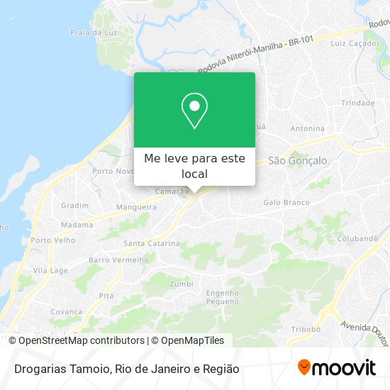 Drogarias Tamoio mapa