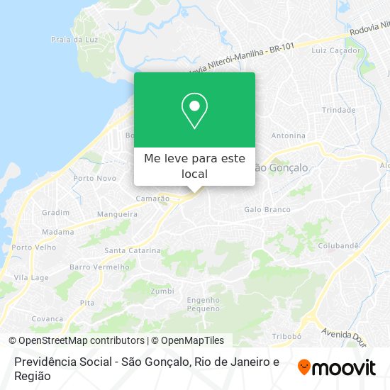 Previdência Social - São Gonçalo mapa