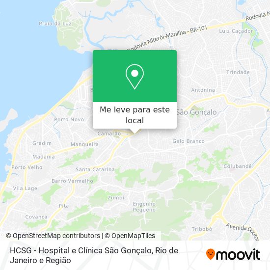 HCSG - Hospital e Clínica São Gonçalo mapa