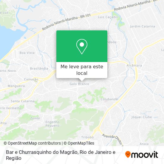 Bar e Churrasquinho do Magrão mapa