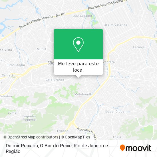 Dalmir Peixaria, O Bar do Peixe mapa