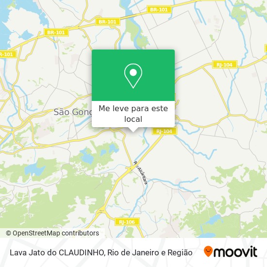 Lava Jato do CLAUDINHO mapa