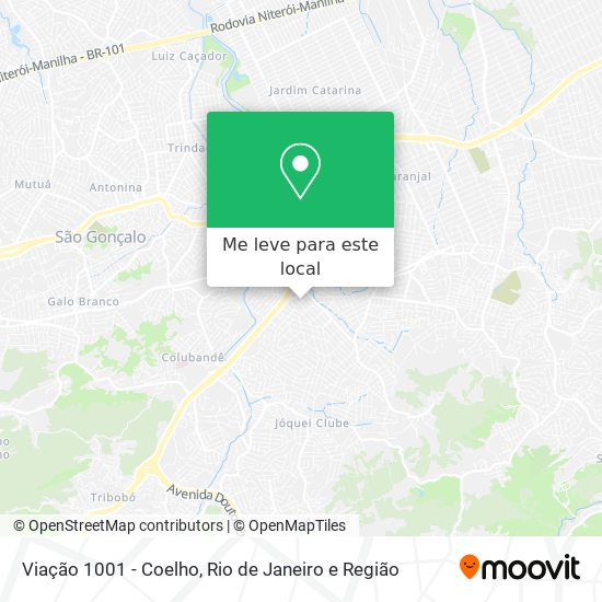 Viação 1001 - Coelho mapa