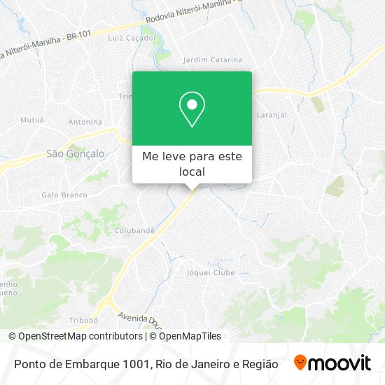 Ponto de Embarque 1001 mapa