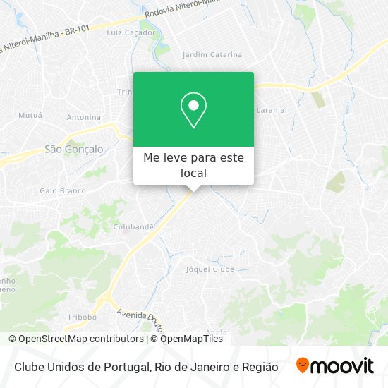 Clube Unidos de Portugal mapa