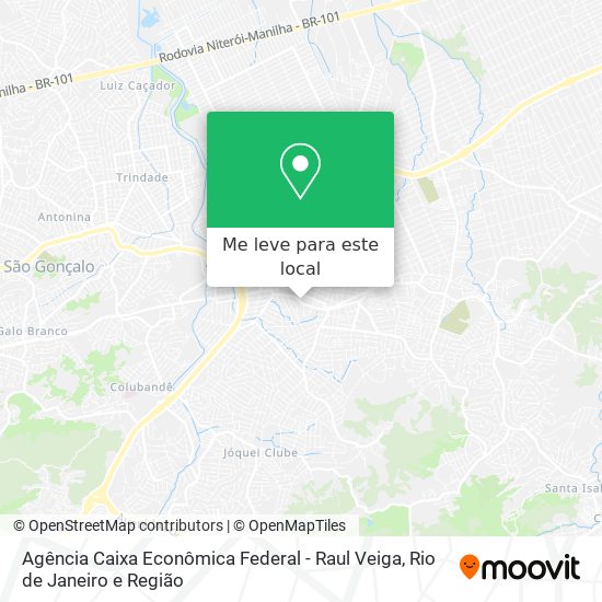 Agência Caixa Econômica Federal - Raul Veiga mapa