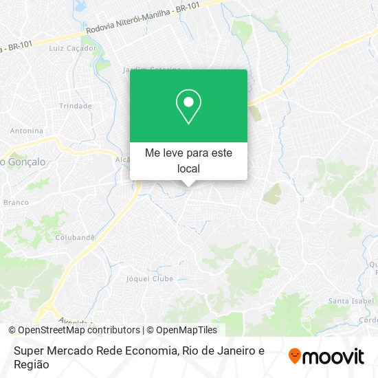 Super Mercado Rede Economia mapa